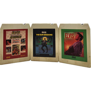 Set Of Three Elvis Presley 8-Tracks Speedway The Sun Sessions Elvis